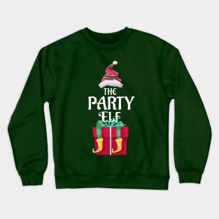 The Party Christmas Elf Matching Pajama Family Gift Crewneck Sweatshirt